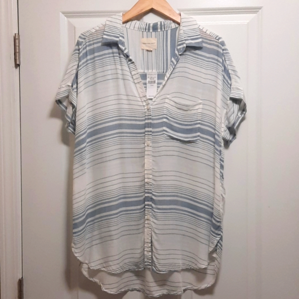 New American Eagle Oversized Button-Up